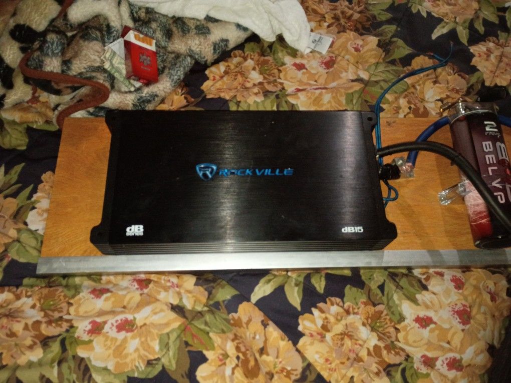 Rockville DB Series Db15 Amplifier/ Belva BB2D Power Capacitor