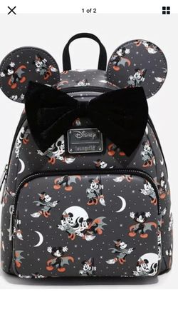 Disney Mickey Minnie Halloween vampire loungefly backpack brand new original tags