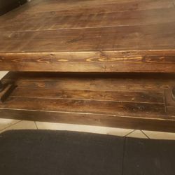 Large Custom Wood Coffee Table