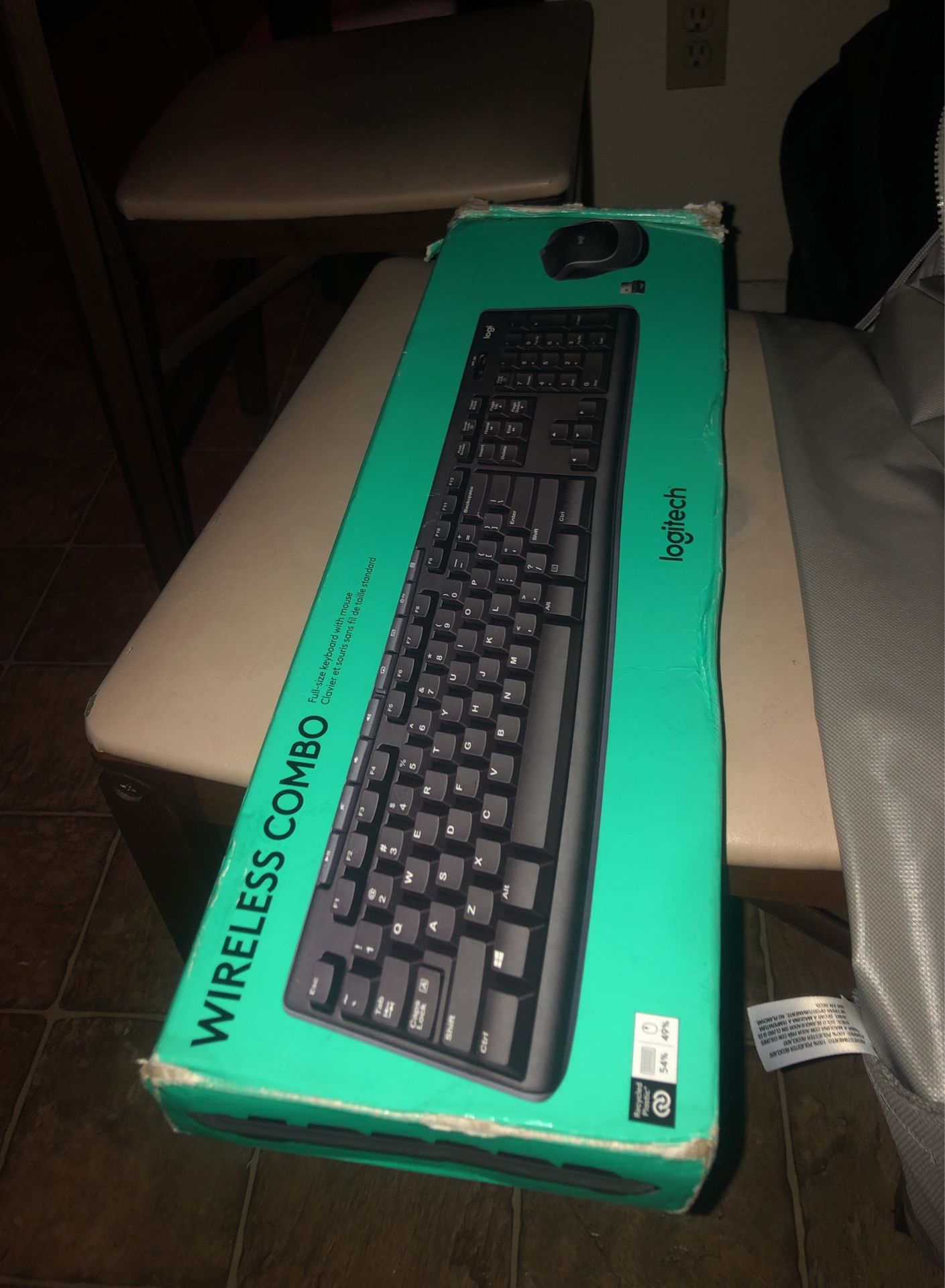 Logitech Wireless Keyboard And Mouse.
