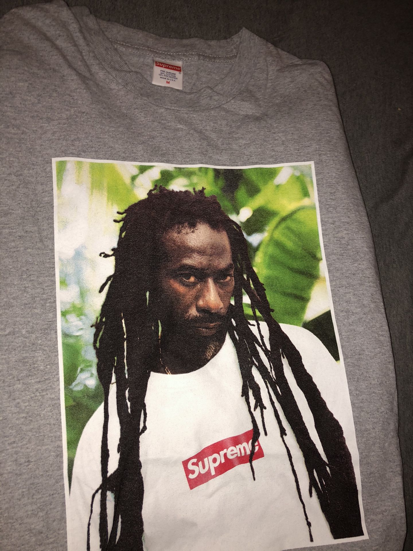 Supreme x buju banton tee