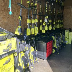 Ryobi Lawn care Tools . Sale !!! Mowers Weedeaters Edgers Blowers Pole Saws Chainsaws Hedge Trimmers Pressure Washers All On Sale Message For Pricing 