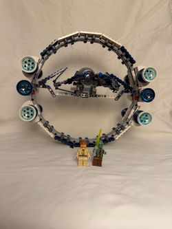 Jedi starfighter with hyperdrive Lego 7661 Jedi starfighter with hyperdrive booster ring (READ DESC)