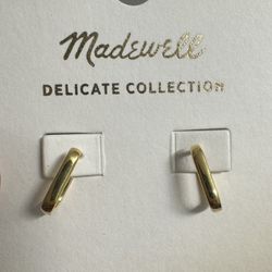 Madewell -Demi-fine Carabiner Hoop Earrings 