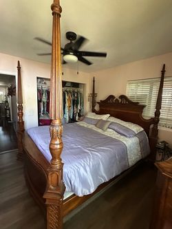 Solid Precious Wood, 18th century french style bedroom set