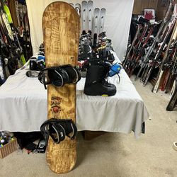 Ride 164 Wide Snowboard Package With Boots And Bindings 