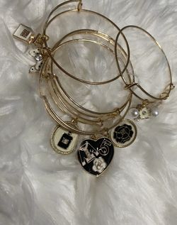 No .  5 Blue & Gold Charm Set