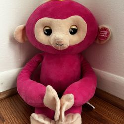 Fingerling Interactive Stuffed stuffy plush baby monkey Pink 