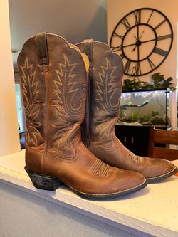 Ariat Brown Leather Cowboy Boots