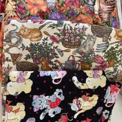 ASSORTED CAT DESIGN FABRIC 