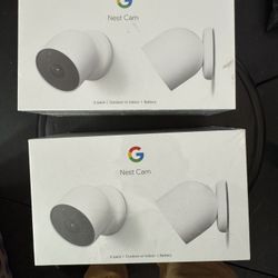 4 Brand New Google Nest Cam (2nd Gen) – Indoor/Outdoor Security Cameras 