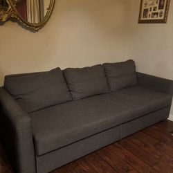 Grey Sofa Bed With Storage 