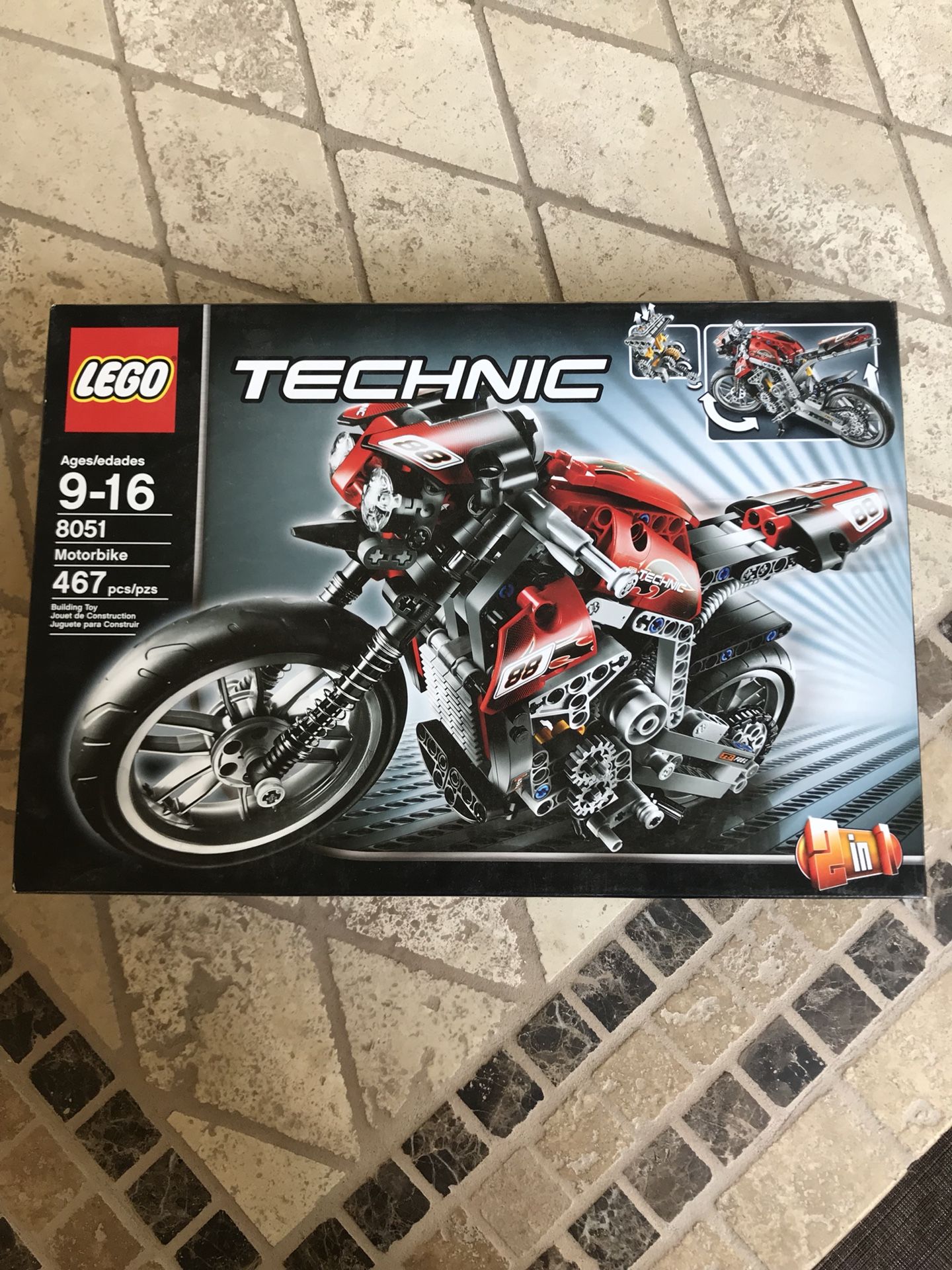 New/Sealed Box LEGO Technic Motorbike Motorcycle 8051