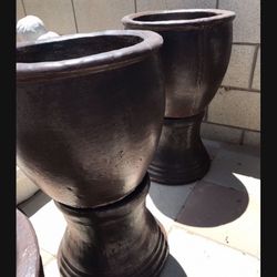 New Flower Pots Made Out Of Cement Perfect Gift 