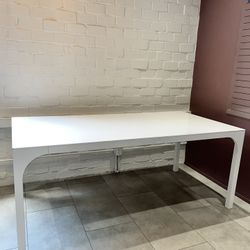 CB2 Aqua Virgo 72" Rectangular White Dining Table/Desk - view photos