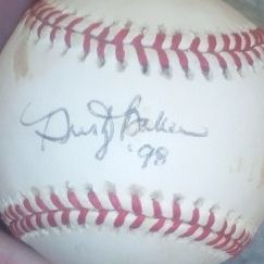Dusty Baker Signed Baseball (1998) – Excellent Display PieceFor sale is a Dusty Baker autographed baseball, signed in 1998.
