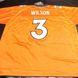Brand New Russell Wilson #3 Orange Denver Broncos 2XL Jersey Fanatics NFL Proline NFLPA.

