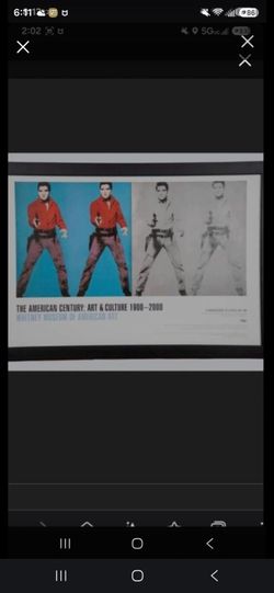 Andy Warhol Framed Elvis Poster