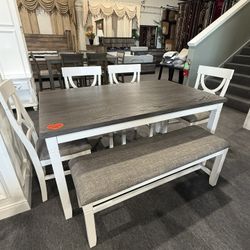 6 Pc Dining Table 
