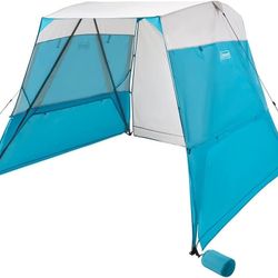 Coleman Backpack Sun Shelter, Portable 7x7ft Canopy Tent with Easy Setup