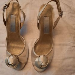 Ladies Cream Mesh Sandals (Spiegel)
