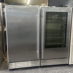 Subzero Column Refrigerator & Freezer Stainless Steel Set 72” 