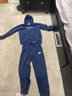Nike navy blue trackset