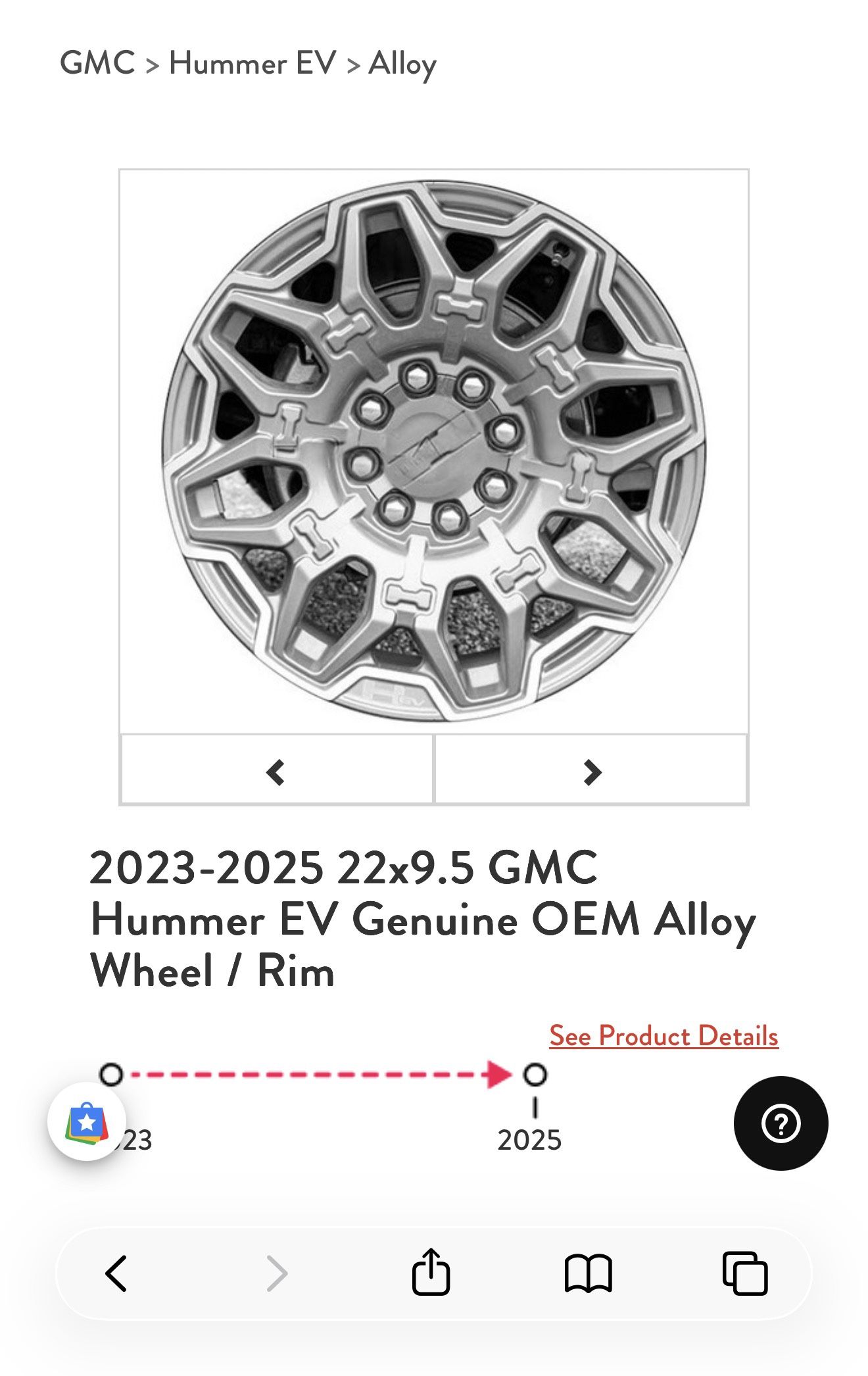 2025 Hummer EV SUV Alloy Wheels