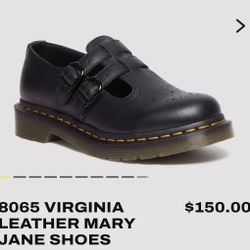 Dr Martens Womens Size 8 8065 Virginia Leather Mary Janes