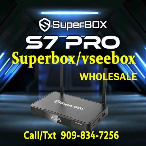 SUPERBOX S7 PRO SMART TV BOX supreme new Model 2025 Wholesale reseller S7 super box