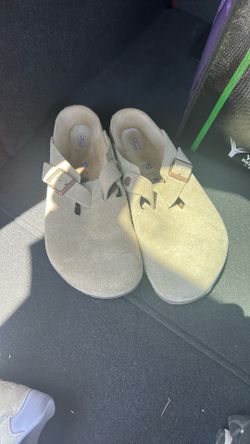 Birkenstock Boston Soft Footbed Suede Taupe 