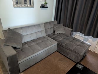 Sectional couch sleeper sofa