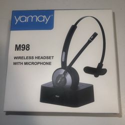Wireless Headset With Microphone Yamay M98 Brand New Sealed Never Opened!!   