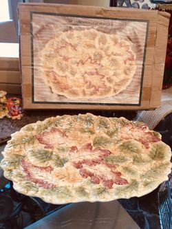 Thanksgiving Serving platter, ceramic beautiful-$25
