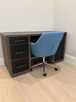 Restoration Hardware desk, dresser, and 2 nightstands