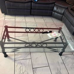 Glass Top Coffee Table with matching end tables
