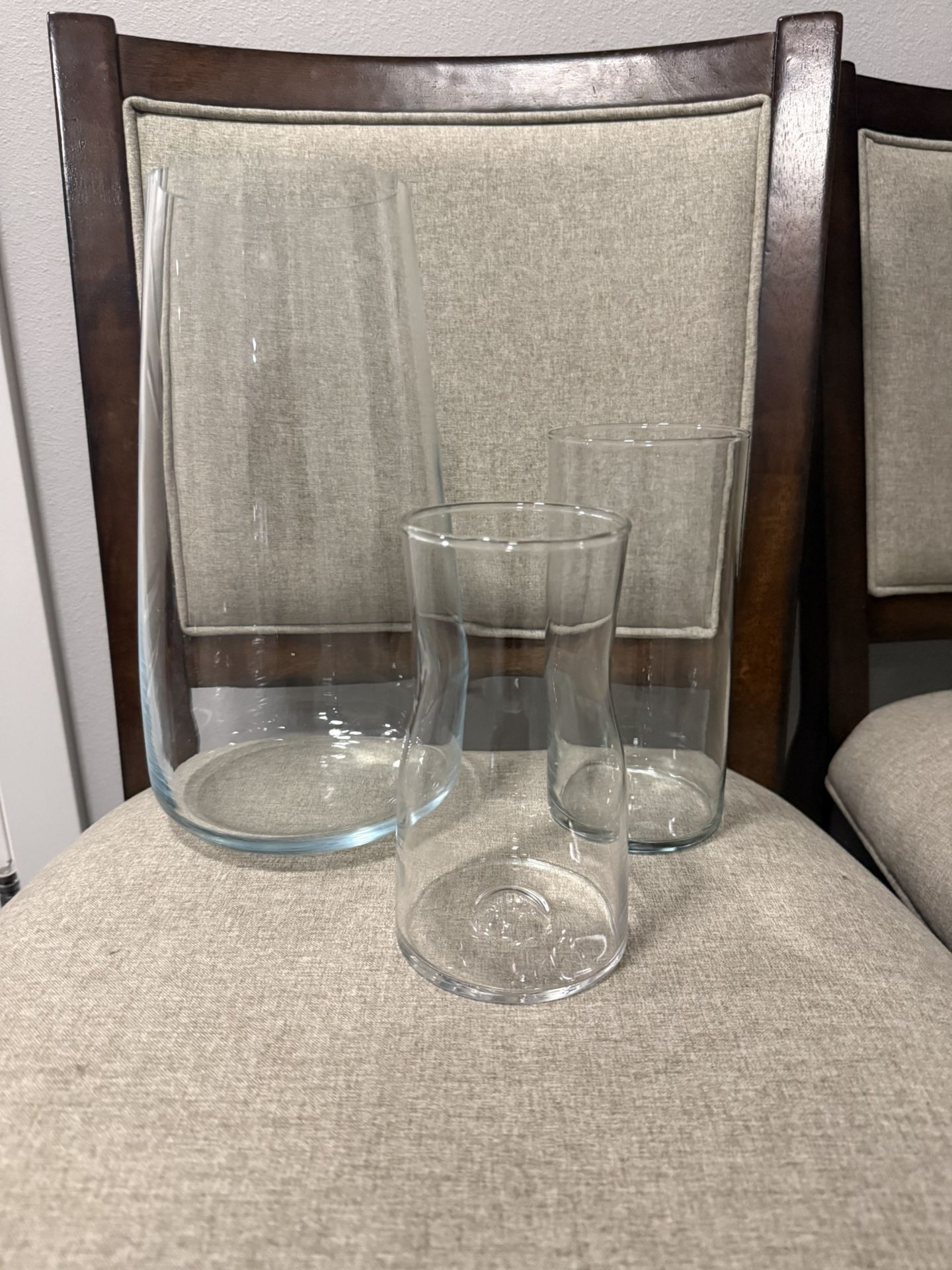 Glass Vases-set Of 3-$5 