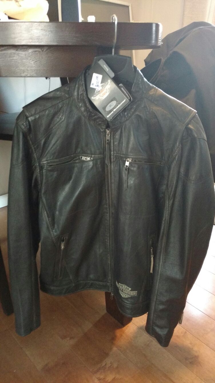 Harley Davidson Leather men's jacket new with tags.xl