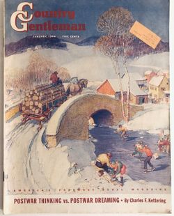 Country Gentleman Magazine January 1944 POSTWAR THINKING Vs. POSTWAR DREAMING