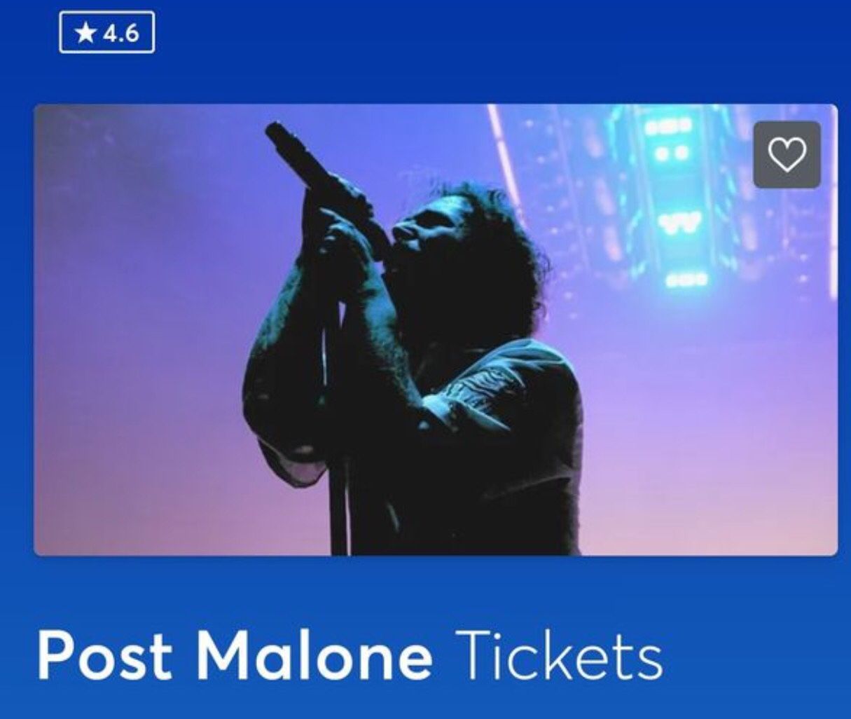 (2) Post Malone Tickets AAA Oct. 20th