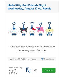 LA Dodgers x Hello Kitty Night