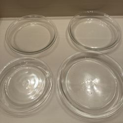 Vintage PYREX Clear Pie Plates 4