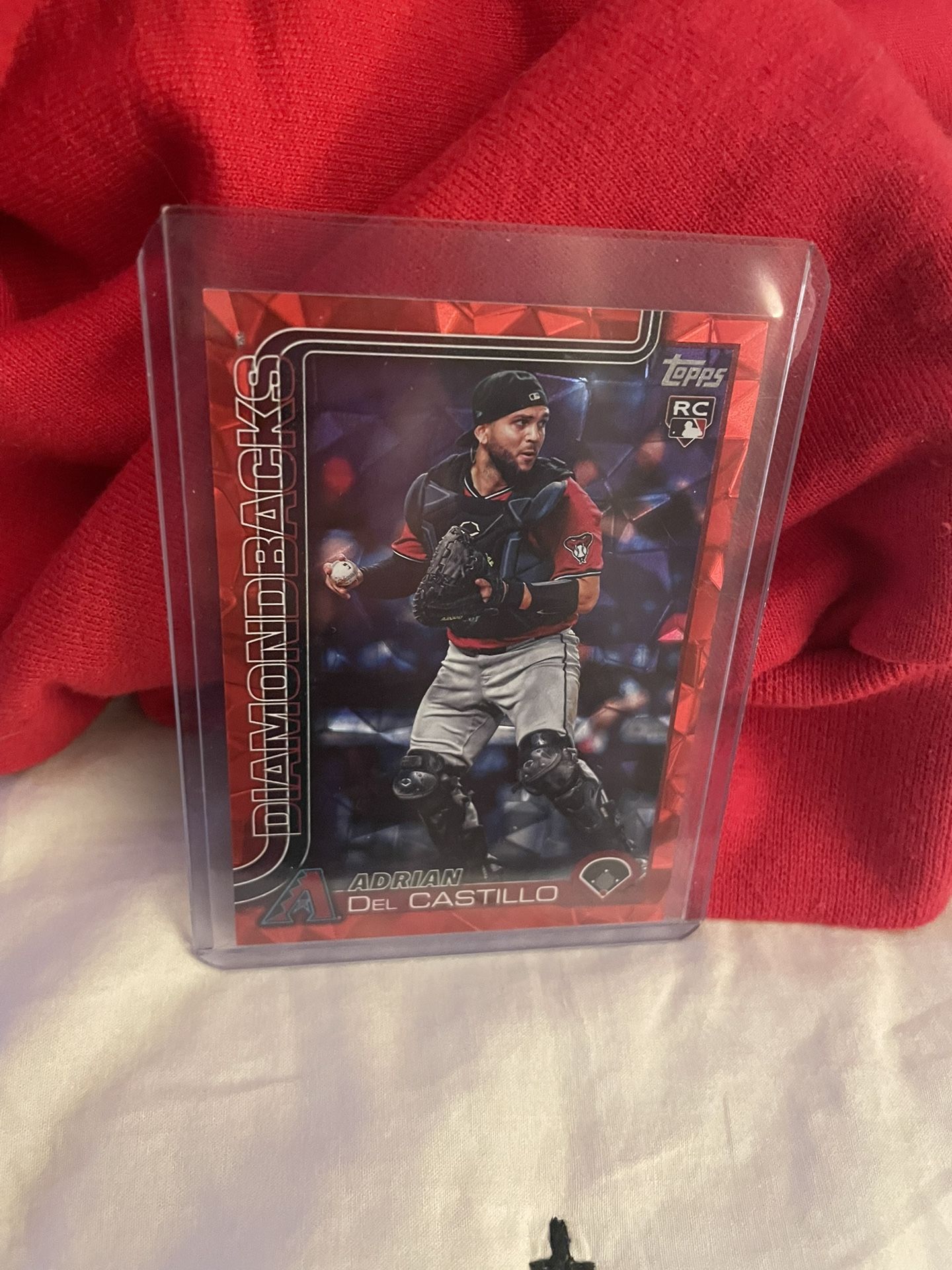 Arizona Diamondbacks Adrian Del Castillo Topps Red Diamonte Card 2/5