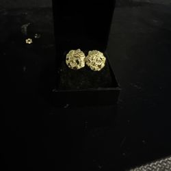 gold nugget earrings