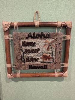 Aloha Home Sweet Home Hawaii Wall Decor