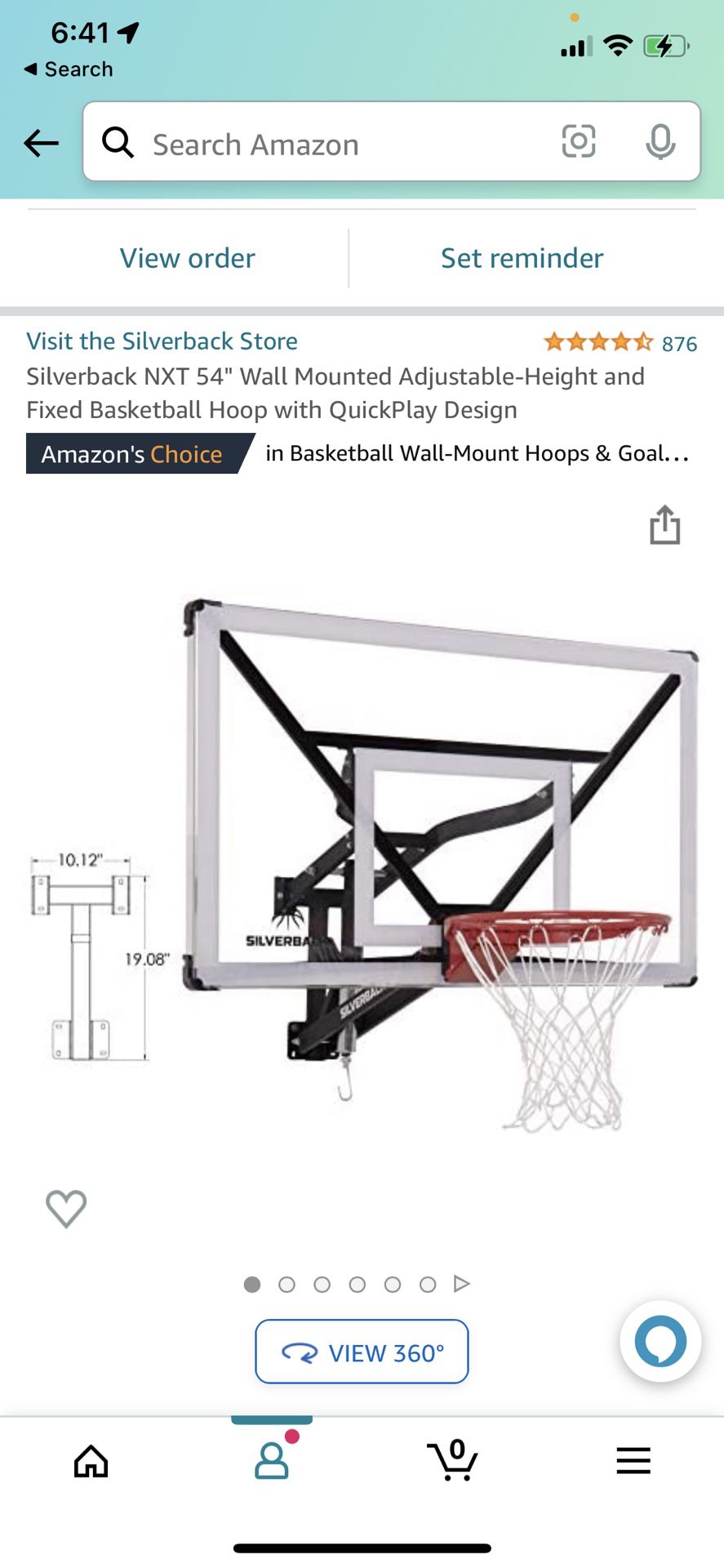 Wall mount basketball hoop - Brand new in box