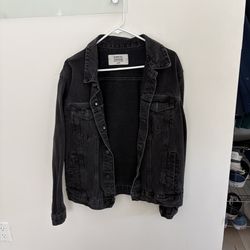 Black denim jacket unisex