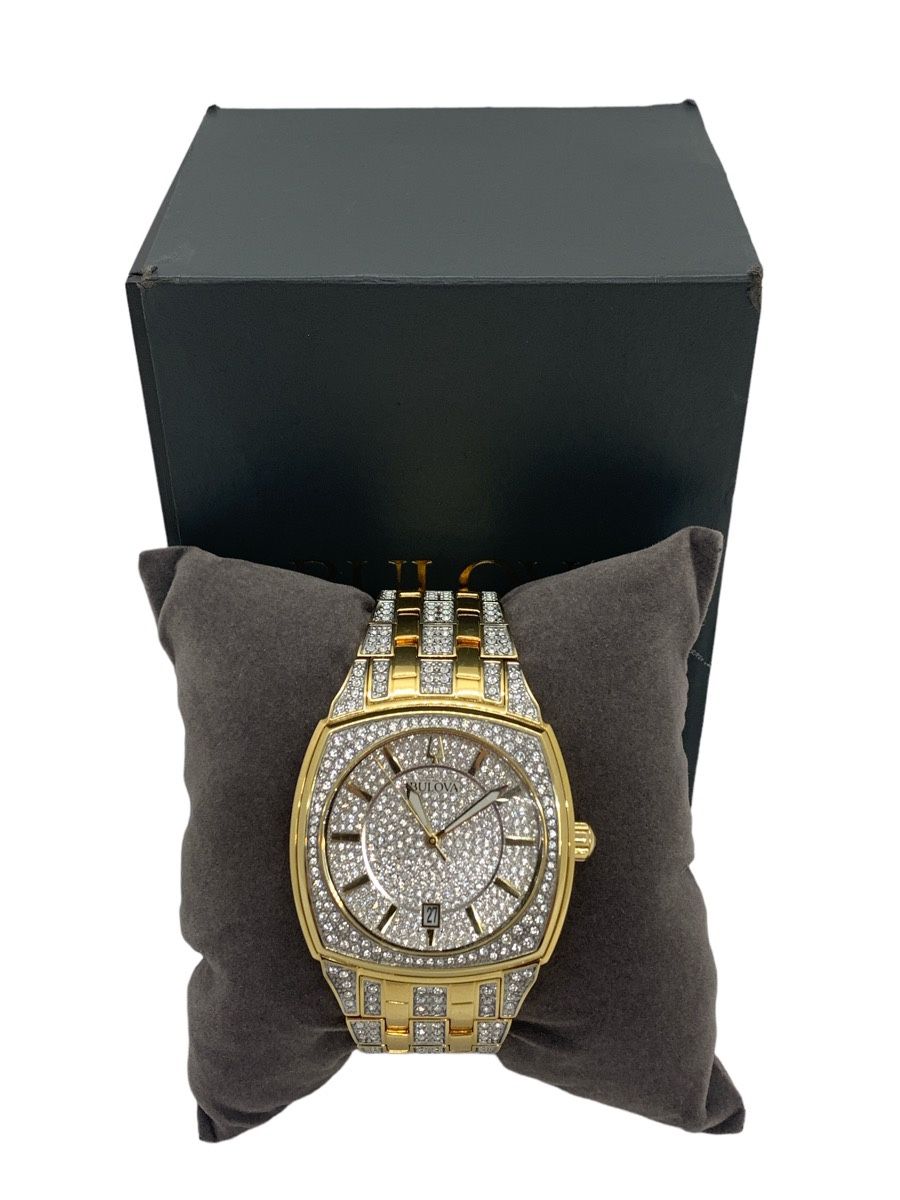 Bulova Men's Phantom Crystal Accent Two-Tone 40mm Watch 98B323