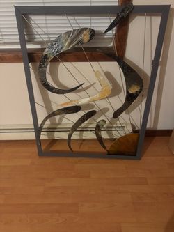 Metal wall painting