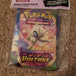 Vivid Voltage Pokemon Mini Portfolio W/ VV Booster Pack (Unopened)